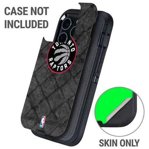 NBA Toronto Raptors Black Rust Otterbox Defender iPhone Skin