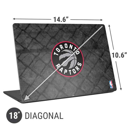 NBA Toronto Raptors Black Rust Universal Laptop 18in (14.6 x 10.6in) Skin