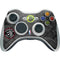 NBA Toronto Raptors Black Rust Xbox 360 Wireless Controller Skin