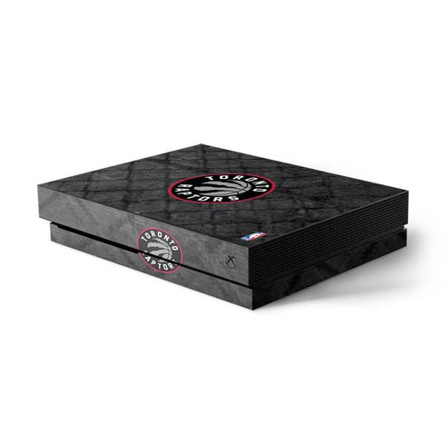 NBA Toronto Raptors Black Rust Xbox One X Console Skin