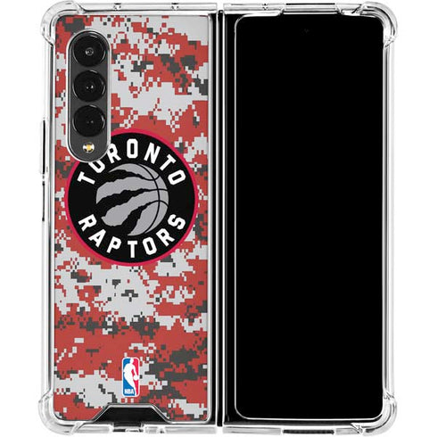 NBA Toronto Raptors Digi Galaxy Z Fold4 5G Clear Case