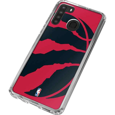 NBA Toronto Raptors Large Logo Galaxy A21 Clear Case