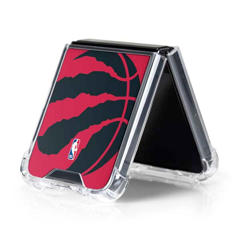 NBA Toronto Raptors Large Logo Galaxy Z Flip5 5G Clear Case