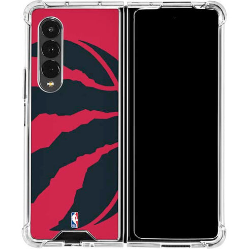 NBA Toronto Raptors Large Logo Galaxy Z Fold4 5G Clear Case