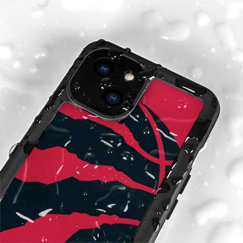 NBA Toronto Raptors Large Logo iPhone 13 Mini Waterproof Case