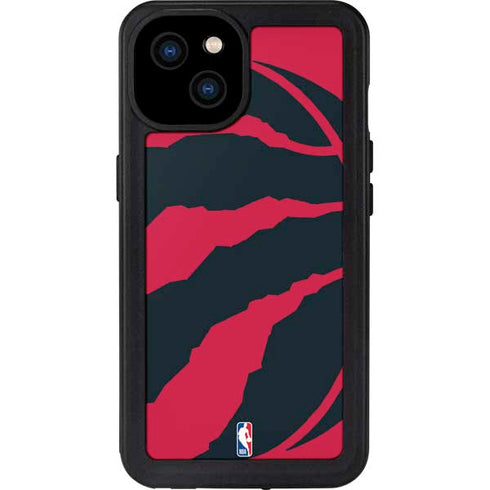 NBA Toronto Raptors Large Logo iPhone 15 Plus Waterproof Case