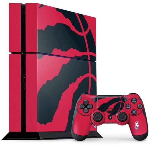 NBA Toronto Raptors Large Logo PS4 Console and Controller Bundle Skin