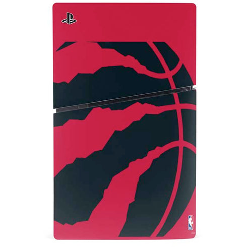 NBA Toronto Raptors Large Logo PS5 Slim Digital Edition Bundle Skin