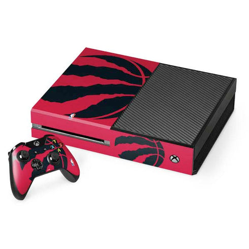 NBA Toronto Raptors Large Logo Xbox One Console and Controller Bundle Skin
