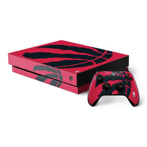 NBA Toronto Raptors Large Logo Xbox One X Bundle Skin