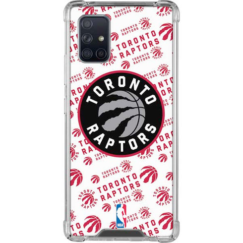 NBA Toronto Raptors Logo Blast Galaxy A71 5G Clear Case