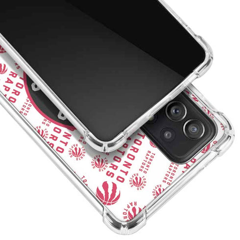 NBA Toronto Raptors Logo Blast Galaxy A72 5G Clear Case