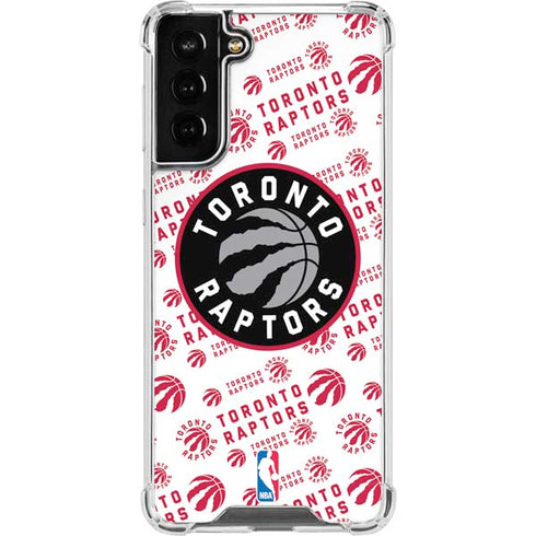 NBA Toronto Raptors Logo Blast Galaxy S21 FE Clear Case
