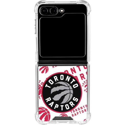 NBA Toronto Raptors Logo Blast Galaxy Z Flip5 5G Clear Case