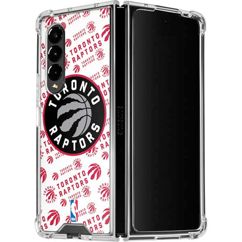 NBA Toronto Raptors Logo Blast Galaxy Z Fold4 5G Clear Case