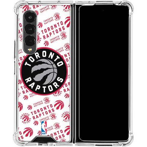 NBA Toronto Raptors Logo Blast Galaxy Z Fold4 5G Clear Case