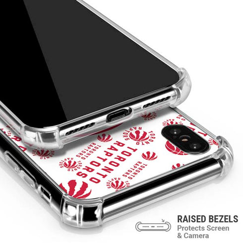 NBA Toronto Raptors Logo Blast iPhone XS Max Clear Case
