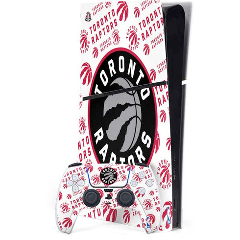 NBA Toronto Raptors Logo Blast PS5 Slim Digital Edition Bundle Skin