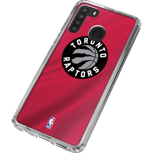 NBA Toronto Raptors Logo Galaxy A21 Clear Case