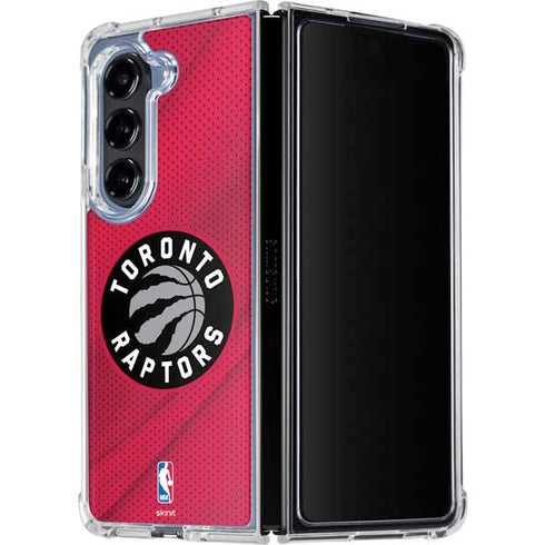 NBA Toronto Raptors Logo Galaxy Z Fold5 5G Clear Case
