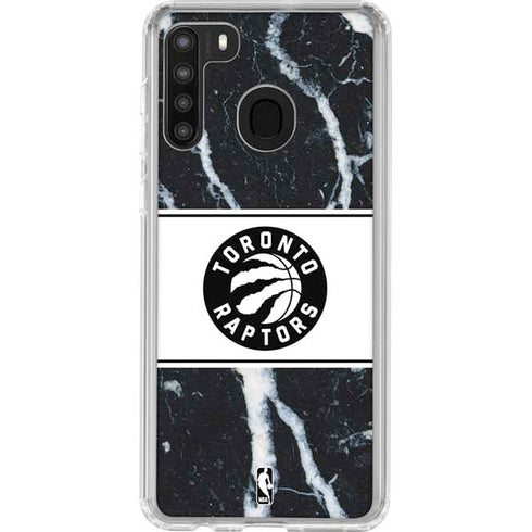 NBA Toronto Raptors Marble Galaxy A21 Clear Case
