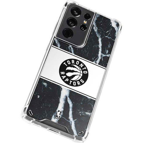 NBA Toronto Raptors Marble Galaxy S21 Ultra 5G Clear Case