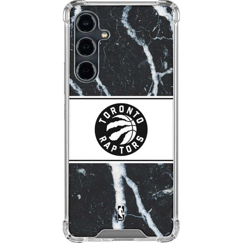NBA Toronto Raptors Marble Galaxy S23 FE Clear Case