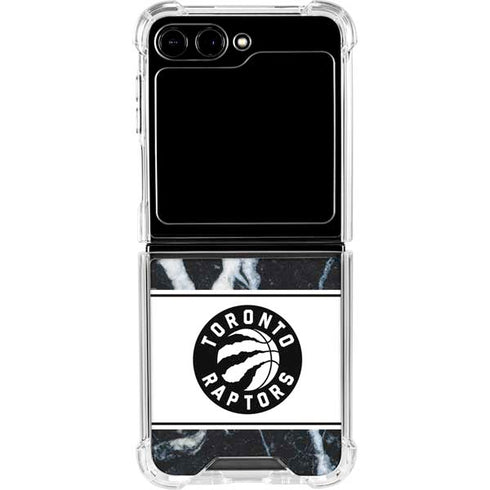 NBA Toronto Raptors Marble Galaxy Z Flip5 5G Clear Case