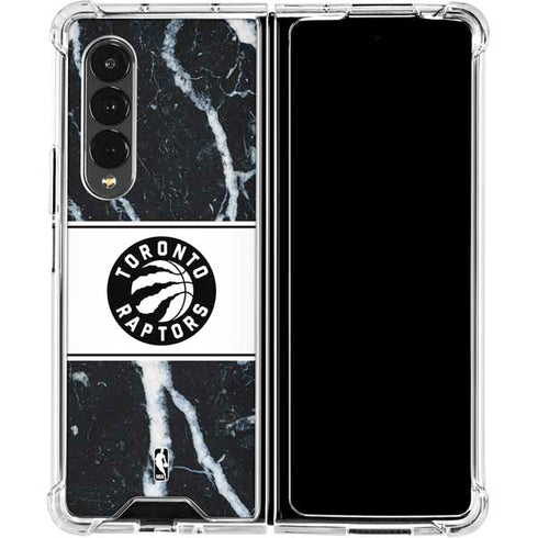 NBA Toronto Raptors Marble Galaxy Z Fold4 5G Clear Case