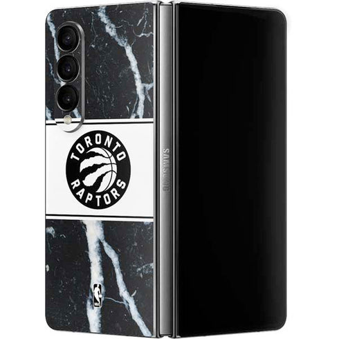 NBA Toronto Raptors Marble Galaxy Z Fold4 5G Skin