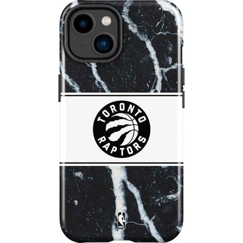 NBA Toronto Raptors Marble iPhone 15 Plus Impact Case
