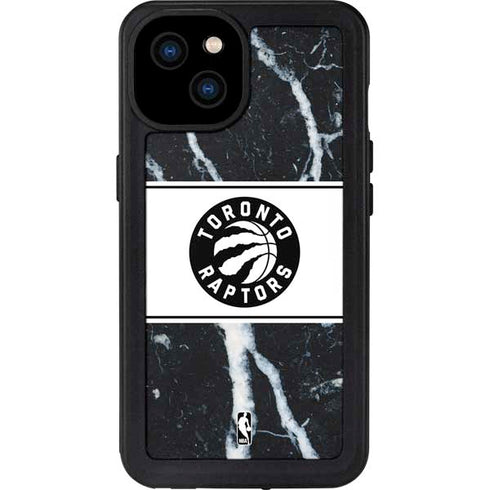 NBA Toronto Raptors Marble iPhone 15 Plus Waterproof Case