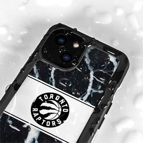 NBA Toronto Raptors Marble iPhone 15 Plus Waterproof Case