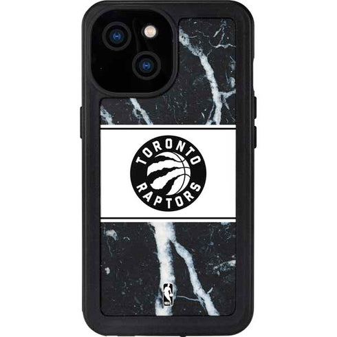 NBA Toronto Raptors Marble iPhone 15 Waterproof Case
