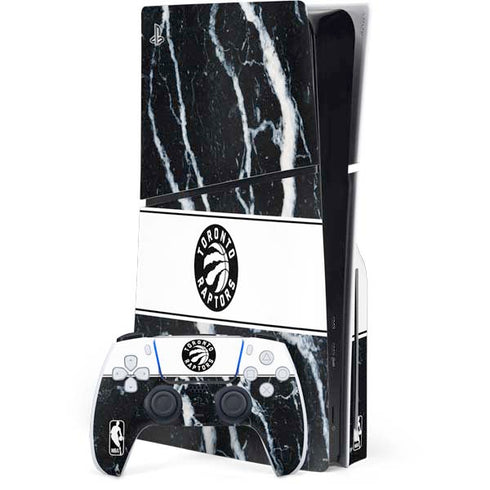 NBA Toronto Raptors Marble PS5 Slim Disk Bundle Skin