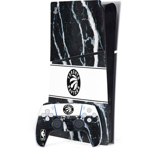 NBA Toronto Raptors Marble PS5 Slim Digital Edition Console Skin