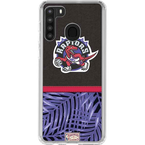 NBA Toronto Raptors Retro Palms Galaxy A21 Clear Case