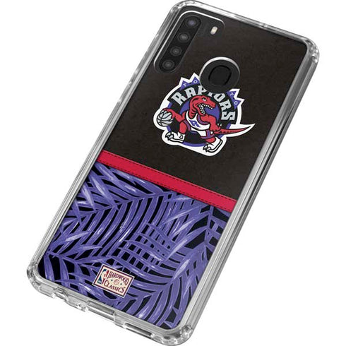 NBA Toronto Raptors Retro Palms Galaxy A21 Clear Case