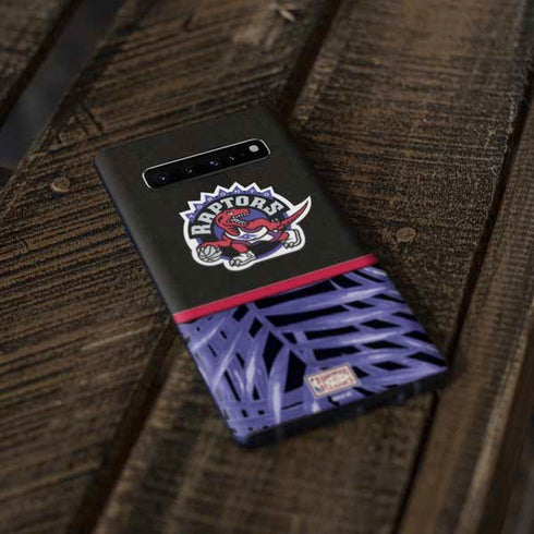 NBA Toronto Raptors Retro Palms Galaxy S10 Skin