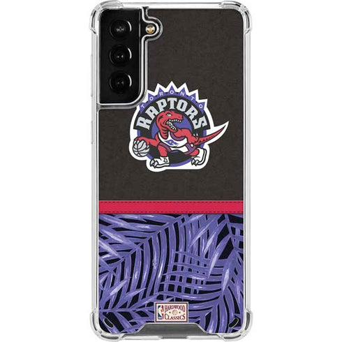 NBA Toronto Raptors Retro Palms Galaxy S21 Plus 5G Clear Case