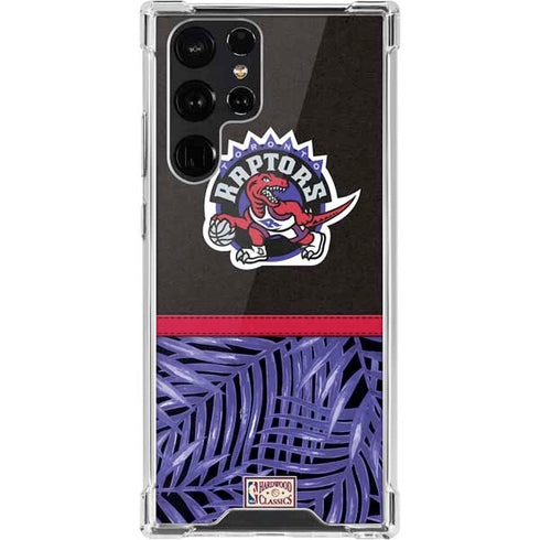 NBA Toronto Raptors Retro Palms Galaxy S22 Ultra Clear Case