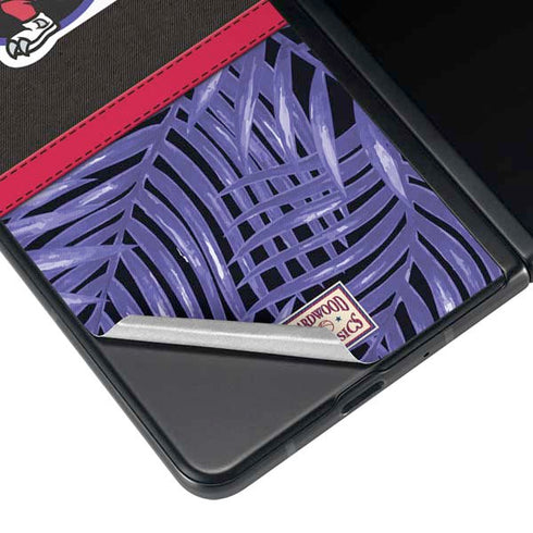 NBA Toronto Raptors Retro Palms Galaxy Z Fold4 5G Skin