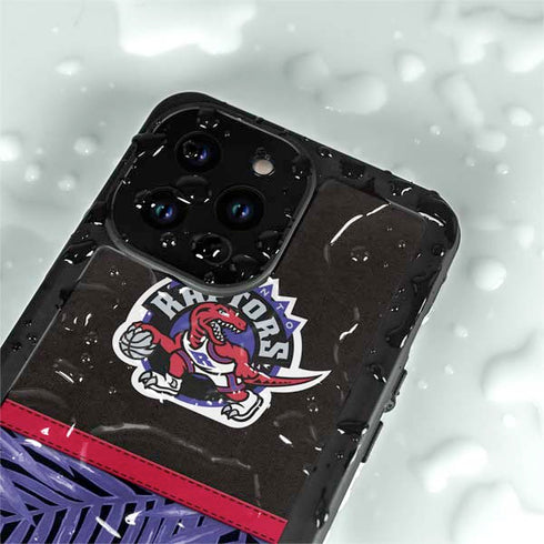 NBA Toronto Raptors Retro Palms iPhone 14 Pro Waterproof Case