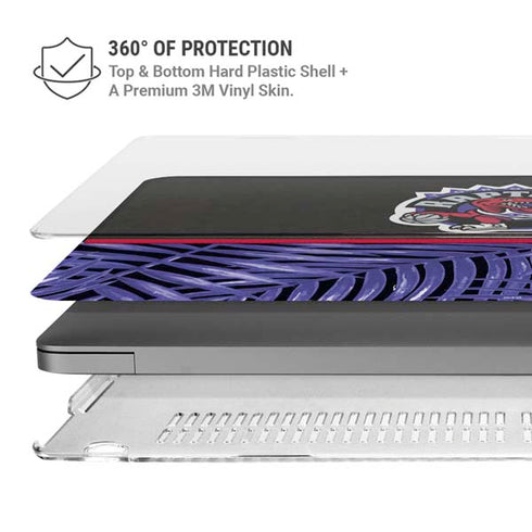 NBA Toronto Raptors Retro Palms MacBook Pro 16in (2021-25) Case plus Skin