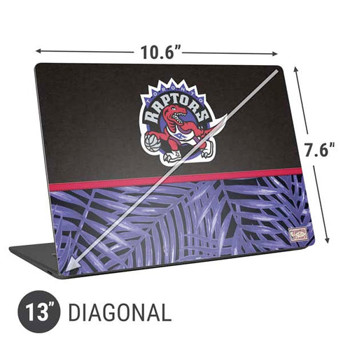 NBA Toronto Raptors Retro Palms Universal Laptop 13in (10.6 x 7.6in) Skin