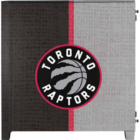 NBA Toronto Raptors Split Canvas Corsair 4000D Tempered Glass Mid-Tower ATX Case Skin