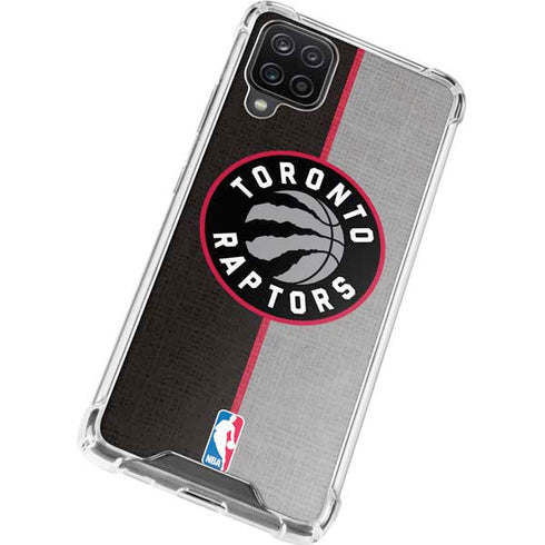 NBA Toronto Raptors Split Canvas Galaxy A12 Clear Case