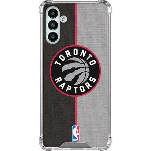 NBA Toronto Raptors Split Canvas Galaxy A13 5G Clear Case