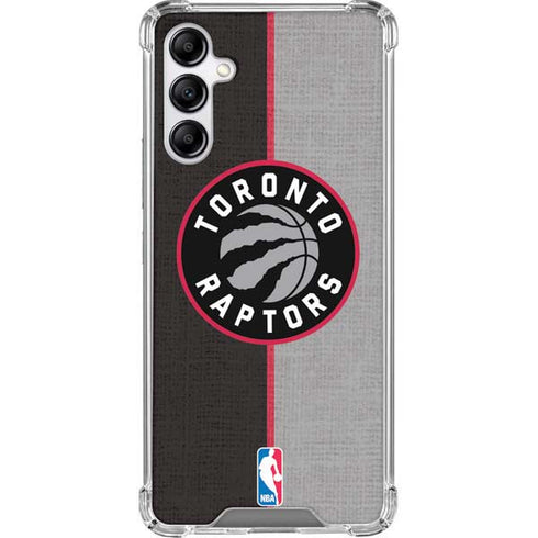 NBA Toronto Raptors Split Canvas Galaxy A14 5G Clear Case