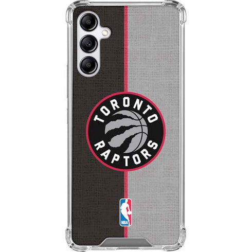 NBA Toronto Raptors Split Canvas Galaxy A15 5G Clear Case